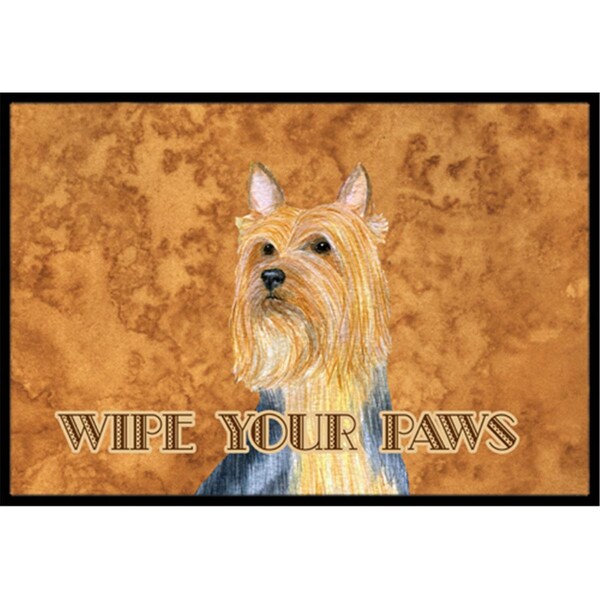 Carolines Treasures 18 x 27 In. Silky Terrier Wipe Your Paws Indoor Or Outdoor Mat LH9445MAT - main